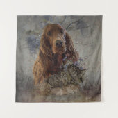 Tenture Séparateur irlandais avec bécasse (Devant)