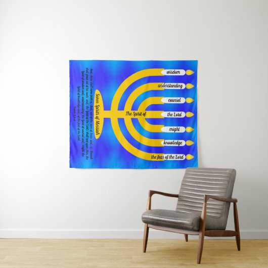 Tenture Sept Esprits de Messie (En situation (horizontale))