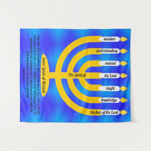 Tenture Sept Esprits de Messie (Devant (Horizontal))