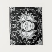 Tenture Sept étoiles Trois faces Soleil et Lune esthétique (Devant)