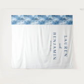 Tenture Serene Blue Pine Trees (Devant (Horizontal))