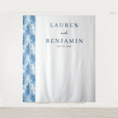 Tenture Serene Blue Pine Trees (Devant)