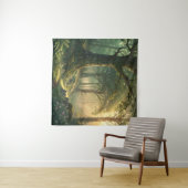 Tenture Serene Forest Scene Tapestry 57in Square Art (En situation (horizontale))