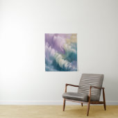 Tenture Serene Pastel Abstrait Wave Dreamy Art (En situation)