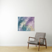 Tenture Serene Pastel Abstrait Wave Dreamy Art (En situation (horizontale))