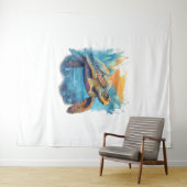 Tenture Serene Underwater Turtle (En situation (horizontale))