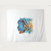 Tenture Serene Underwater Turtle (Devant (Horizontal))