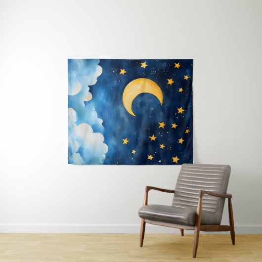 Tenture Sérénité céleste (En situation (horizontale))