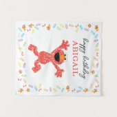 Tenture Sesame Street Elmo | Birthday Crayon (Devant (Horizontal))