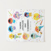 Tenture Sesame Street Pals Confetti Birthday Welcome (Devant (Horizontal))