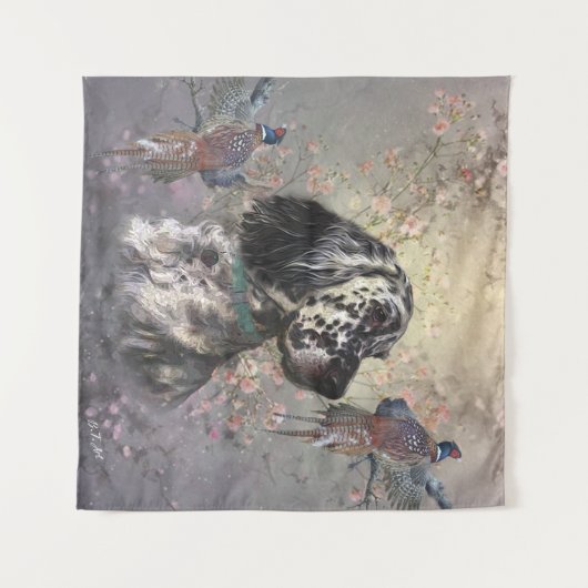 Tenture Setter anglais (Devant (Horizontal))