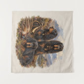 Tenture Setter Gordon avec faisans, Art (Devant (Horizontal))
