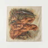 Tenture Setter Irlandais ,Art (Devant (Horizontal))