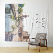 Tenture Seville Spain Wedding Photo Backdrop (En situation (horizontale))