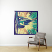 Tenture SF Église futuriste 3 (En situation (horizontale))