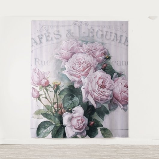 Tenture shabby chic, découpage, victorien, français chic,  (Devant)