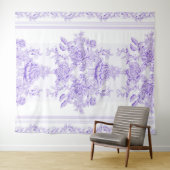 Tenture Shabby chic,lavender,toile,pattern,floral,Victoria (En situation (horizontale))