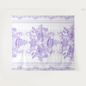 Tenture Shabby chic,lavender,toile,pattern,floral,Victoria (Devant (Horizontal))