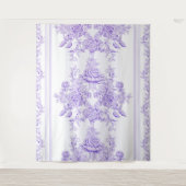 Tenture Shabby chic,lavender,toile,pattern,floral,Victoria (Devant)