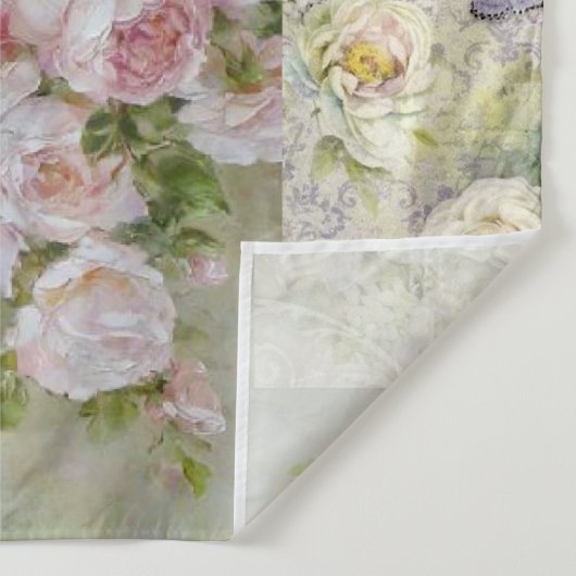 Tenture Shabby collage chic, pays victorien, découpage, b (Détail)