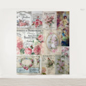 Tenture Shabby collage chic, pays victorien, découpage, b (Devant)