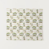 Tenture Shack tropical et paumes (Devant (Horizontal))