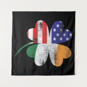 Tenture Shamrock irlandais (Devant (Horizontal))