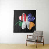 Tenture Shamrock irlandais (En situation (horizontale))