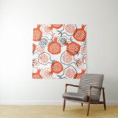 Tenture SHANA TOVA CARD, Rosh Hashanah Grey Card, avec h (En situation (horizontale))