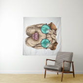 Tenture Sharpei dans les lunettes de soleil (En situation (horizontale))