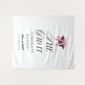 Tenture She Did It Coquette Girly Graduation Party (Devant (Horizontal))