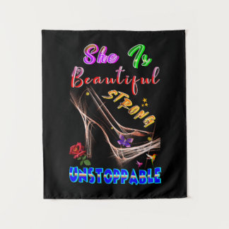 Tenture She Is Beautiful Strong Unstoppable