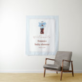 Tenture She Is Ready to Pop Blue Soda Pop Baby Shower (En situation)