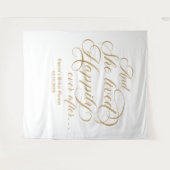 Tenture She lived happily ever after royal photobooth back (Devant (Horizontal))