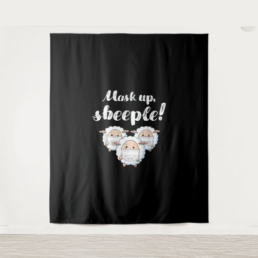 Tenture Sheep in mask | Animal Lovers (Devant)