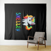 Tenture Shelley Unicorn (En situation (horizontale))