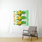Tenture Shenanigans Squad St Patrick's Day Cute Turtle (En situation (horizontale))