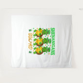 Tenture Shenanigans Squad St Patrick's Day Cute Turtle (Devant (Horizontal))
