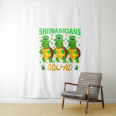 Tenture Shenanigans Squad St Patrick's Day Cute Turtle (En situation)