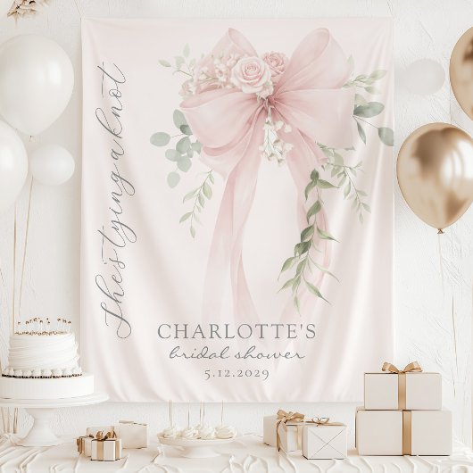 Tenture She's tying a knot Bow Bridal Shower