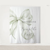 Tenture She's tying the Knot Bridal Shower Backdrop (Devant)