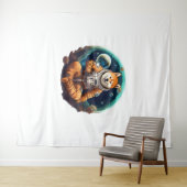 Tenture Shiba, astronaute spatiale Shiba 8 (En situation (horizontale))