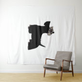 Tenture Shiba Inu (En situation (horizontale))