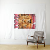 Tenture Shiba Inu (En situation (horizontale))