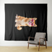 Tenture Shiba Inu (En situation (horizontale))