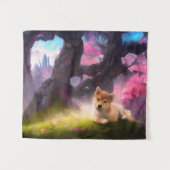 Tenture Shiba Inu Imaginaire Anime (Devant (Horizontal))