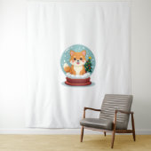 Tenture Shiba Snow Globe (En situation)
