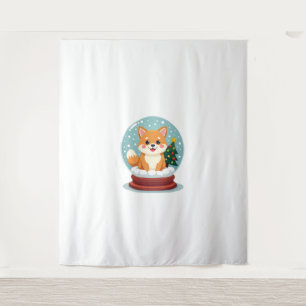 Tenture Shiba Snow Globe