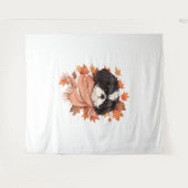 Tenture Shih Tzu Fall Dog Automne quitte Thanksgiving Copi (Devant (Horizontal))