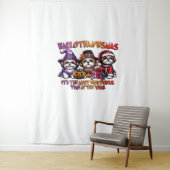 Tenture Shih Tzu Halloween Thanksgiving Noël Classique (En situation)